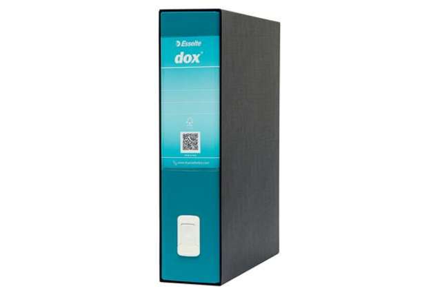Immagine di Registratore Dox 2 - dorso 8 cm - protocollo 23x34 cm - verde mare - Esselte Dox