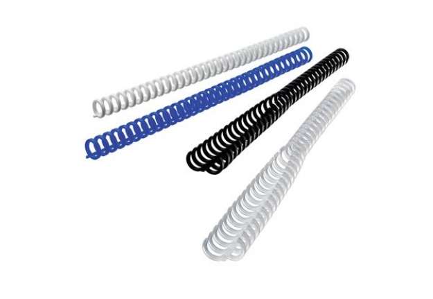 Immagine di Dorsi ClickBind per rilegatura - riutilizzabili - 12 mm - effetto ghiaccio - Ibico - scatola 50 pezz