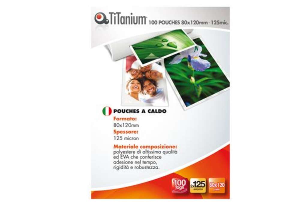 Immagine di Pouches - swiss card - 80x120 mm - 2x125 micron - Titanium - conf. 100 pezzi
