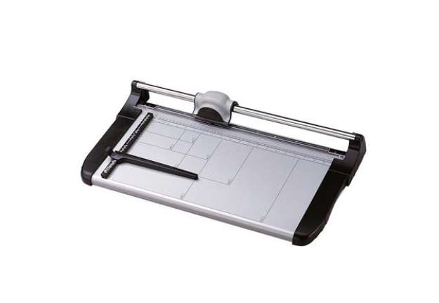 Immagine di Taglierina a lama rotante 3919 - 31,5 x 65,6 cm - 480 mm (A3) - 15 fogli - grigio/nero - Titanium