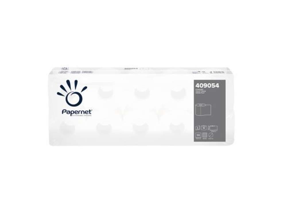 Immagine di Carta igienica standard - 15,5 gr - diametro 11 cm - 9,5 cm x 21 mt - 190 strappi - Papernet - pacco