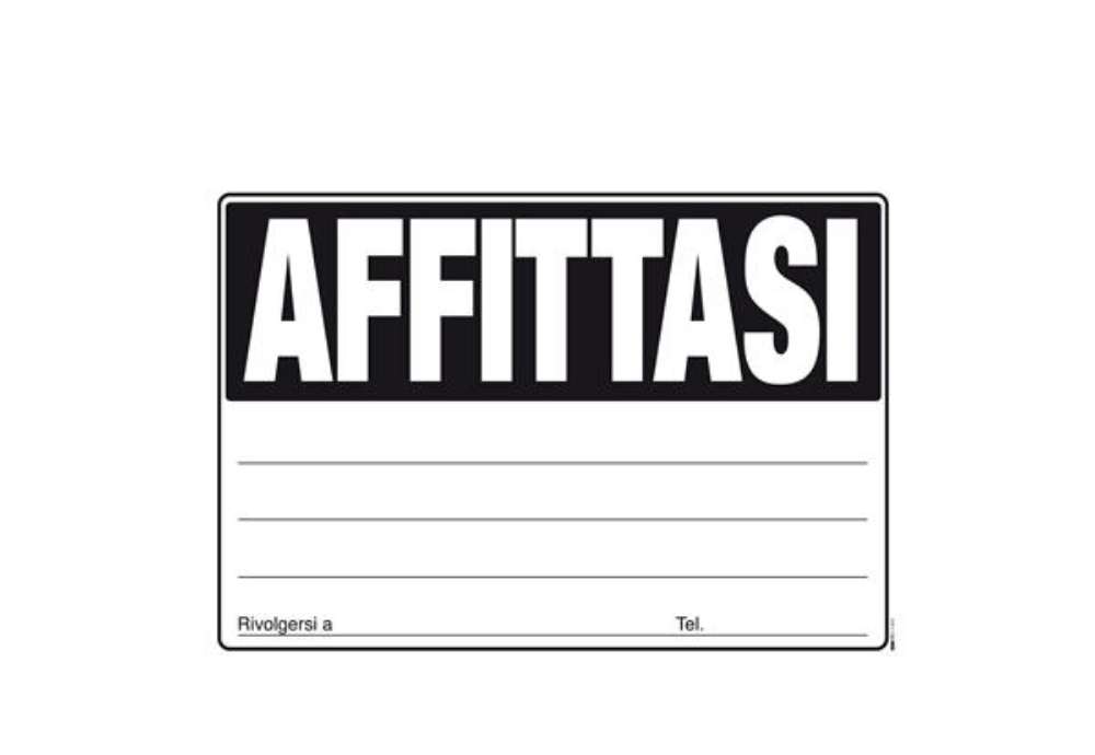 Immagine di Cartello Affittasi - 24 x 33cm - colori assortiti - Edipro