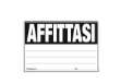 Immagine di Cartello Affittasi - 24 x 33cm - colori assortiti - Edipro