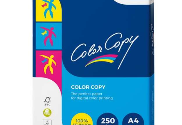 Immagine di Carta Color Copy - A4 - 250 gr - bianco - Mondi - conf. 125 fogli