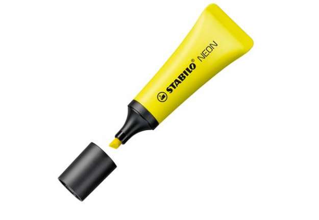 Immagine di Evidenziatore stabilo Neon - punta a scalpello - tratto da 2,0-5,0mm - colore giallo  - Stabilo