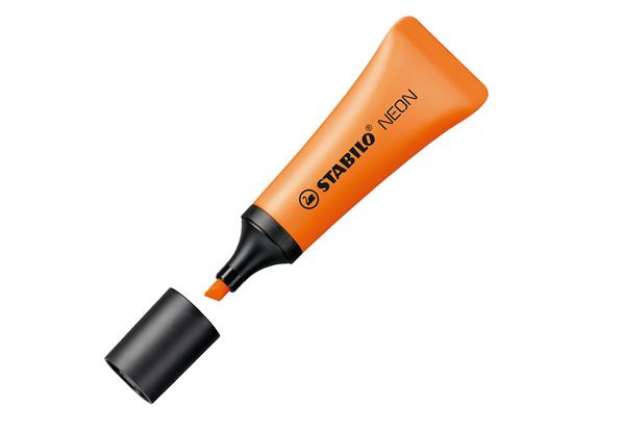 Immagine di Evidenziatore stabilo Neon - punta a scalpello - tratto da 2,0-5,0mm - colore arancio  - Stabilo