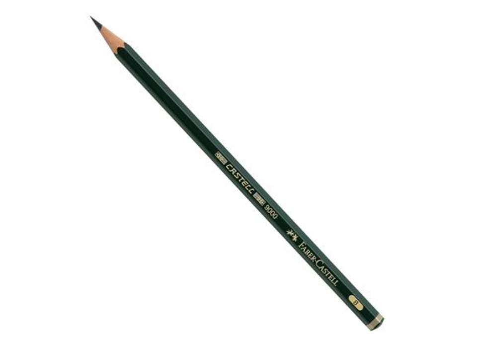 Immagine di Matita in grafite Castell 9000 - gradazione B - esagonale - Faber-Castell