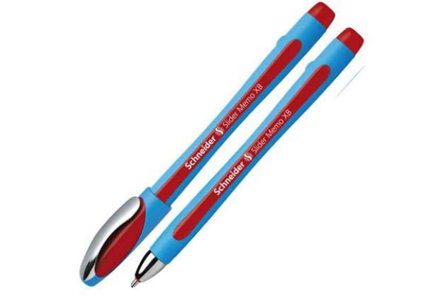 Immagine di Penna a sfera Slider Memo  - punta XB - rosso - Schneider