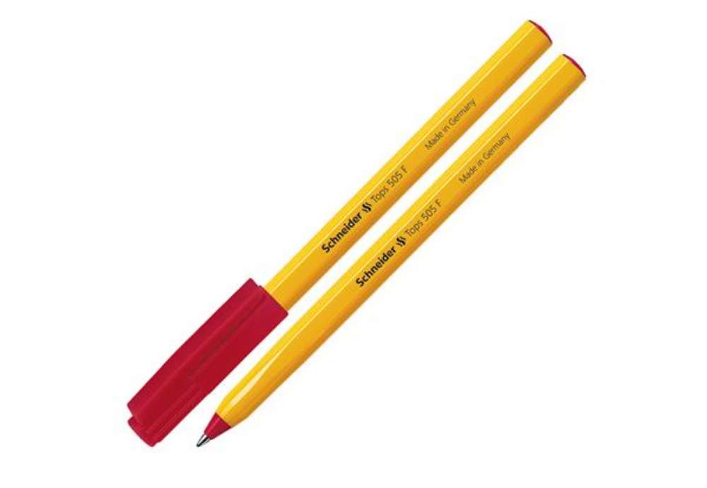Immagine di Penna a sfera con cappuccio Tops 505  - punta 0,5mm - rosso - Schneider