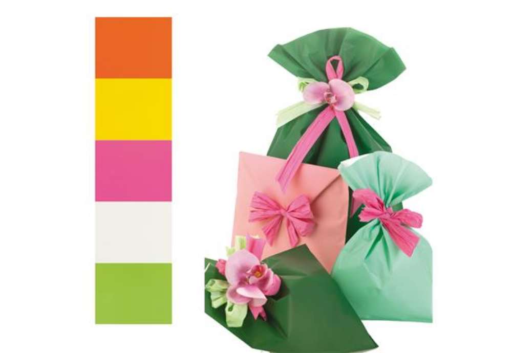 Immagine di Busta regalo Mat Pearly B - 40 x 65 cm - 40 micron - PPL - assortimento 5 colori - PNP - conf. 50 pe
