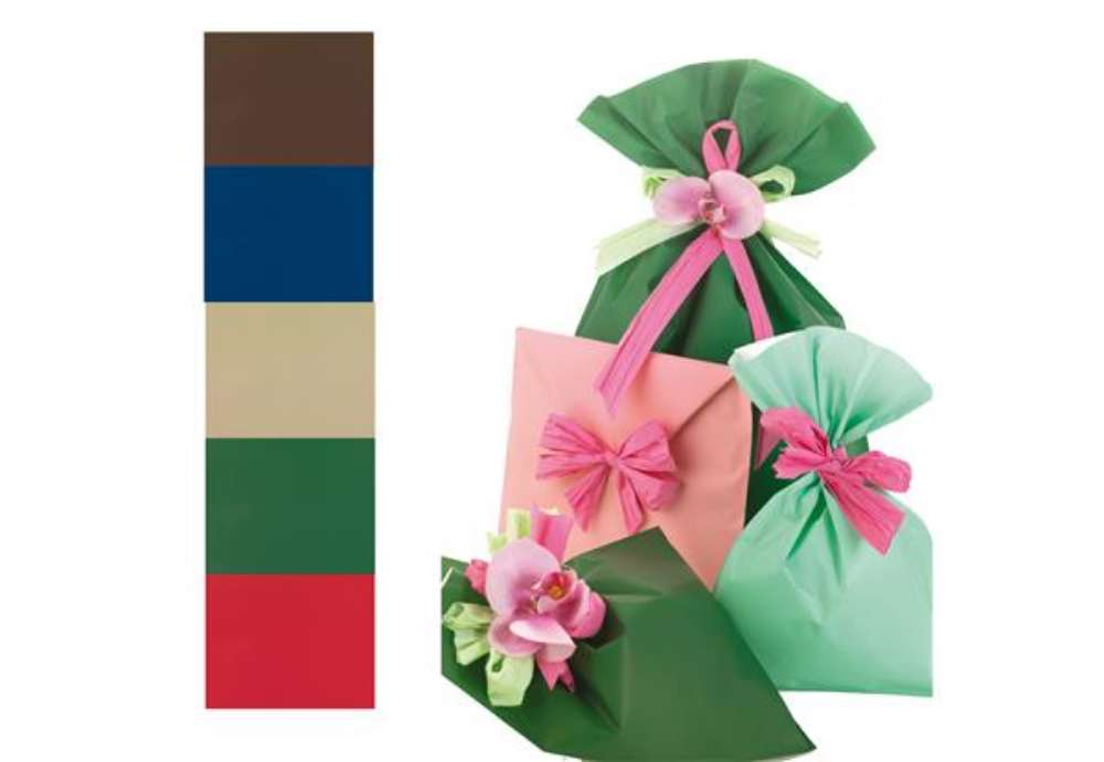 Immagine di Busta regalo Mat Pearly A - 20 x 35 cm - 40 micron - PPL - assortimento 5 colori assortiti - PNP - c