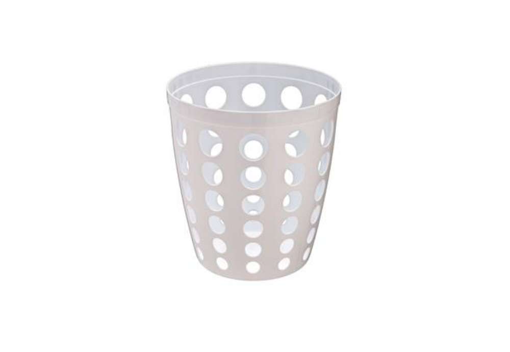 Immagine di Gettacarte traforato - diametro 28 cm - altezza 27 cm - 12 L - bianco - Medial