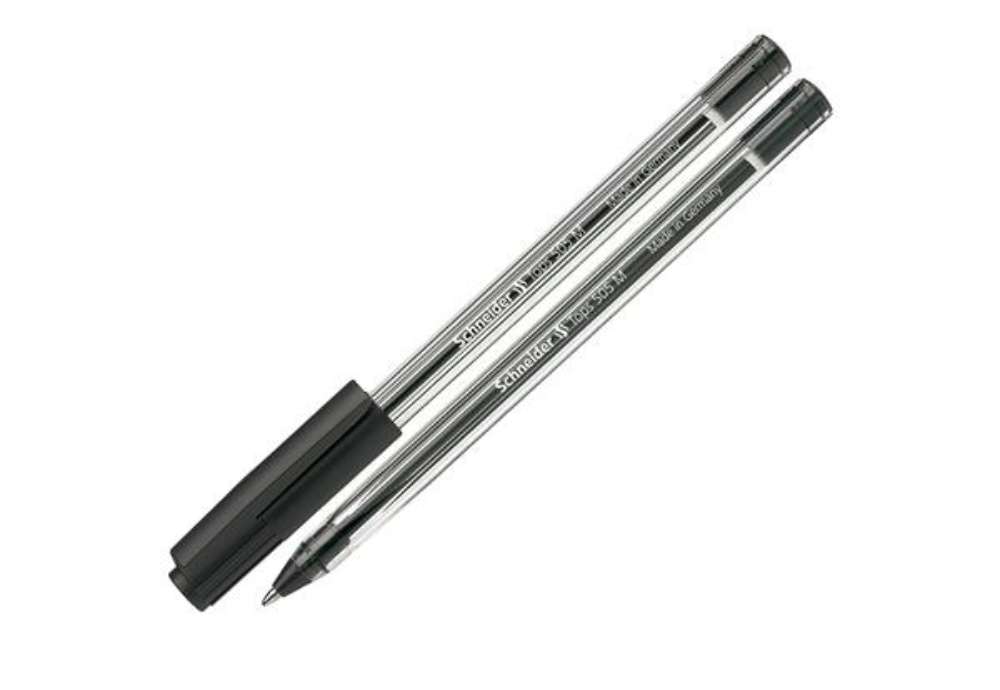 Immagine di Penna a sfera con cappuccio Tops 505  - punta 0,7mm  - nero - Schneider