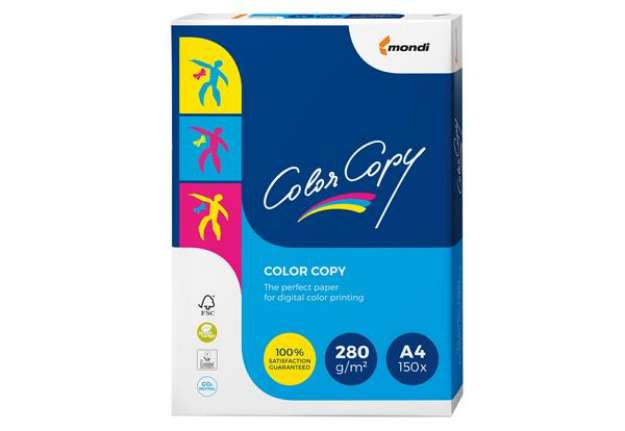 Immagine di Carta Color Copy - A4 - 280 gr - bianco - Mondi - conf. 150 fogli