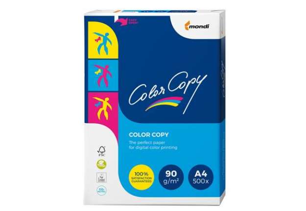 Immagine di Carta Color Copy - A4 - 90 gr - bianco - Mondi - conf. 500 fogli