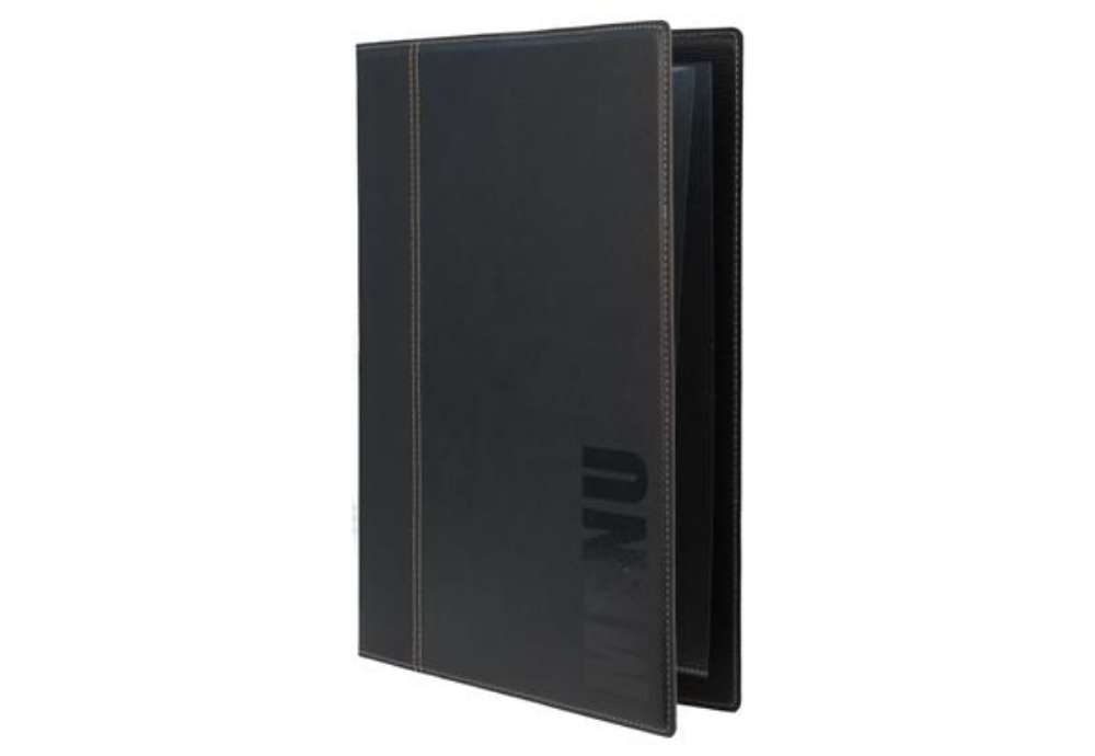 Immagine di Portamenù Trendy - 1 inserto doppio incluso - A4 - 24 x 34 cm - nero - Securit