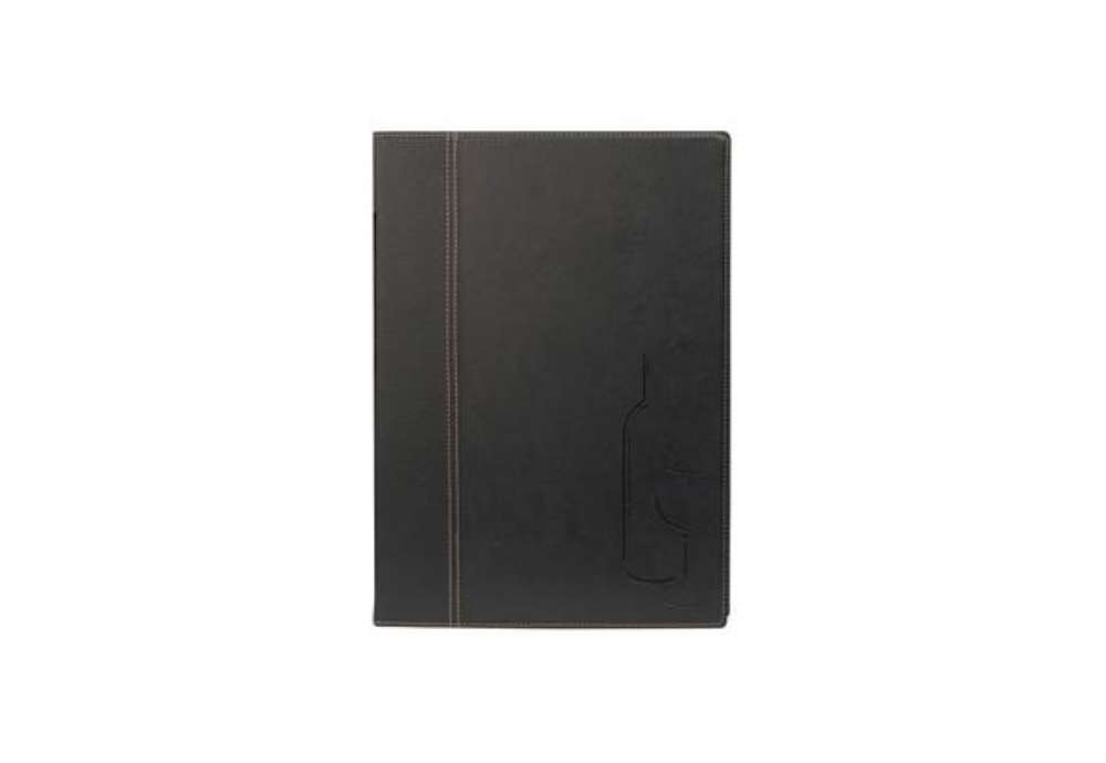 Immagine di Carta dei vini Trendy - 1 inserto doppio incluso - A4 - 24 x 34 cm - nero - Securit