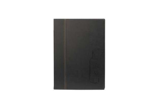 Immagine di Carta dei vini Trendy - 1 inserto doppio incluso - A4 - 24 x 34 cm - nero - Securit