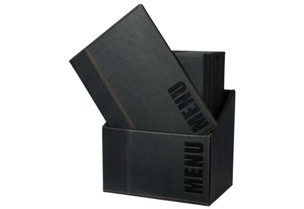 Immagine di Menu Box Trendy - 20 portamenù - nero - Securit
