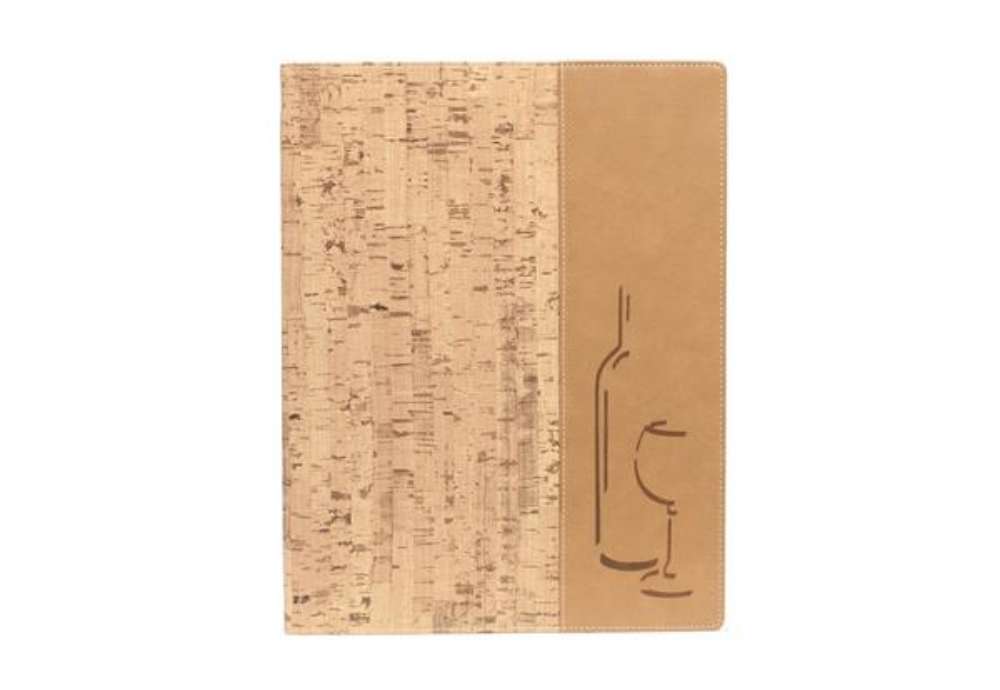 Immagine di Carta dei vini Design -  1 inserto doppio incluso - A4 - 24 x 34 cm - sughero - Securit