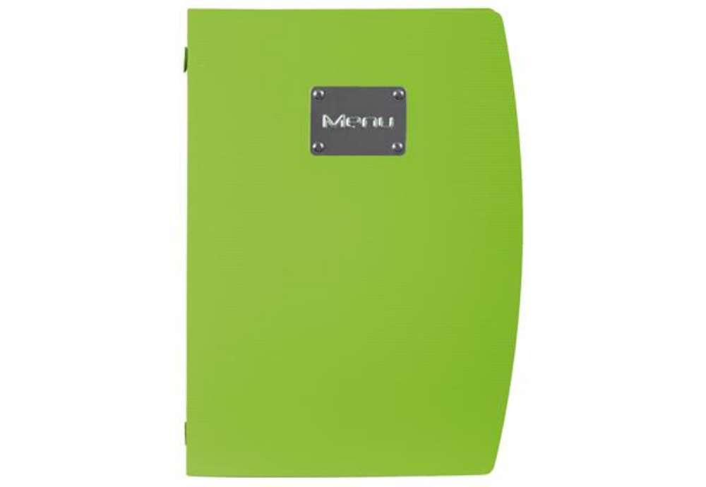Immagine di Portamenù Rio - 1 inserto doppio incluso - A4 - 24 x 34 cm - verde - Securit