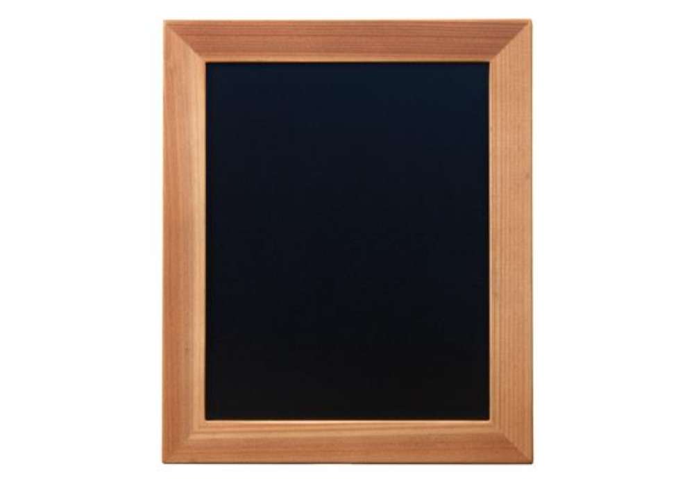 Immagine di Lavagna Woody - teak - 20 x 24 cm - Securit