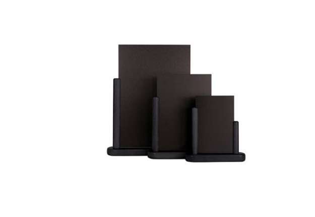 Immagine di Lavagna da tavolo Elegant - A5 - 20 x 23 x 6 cm - nero - Securit