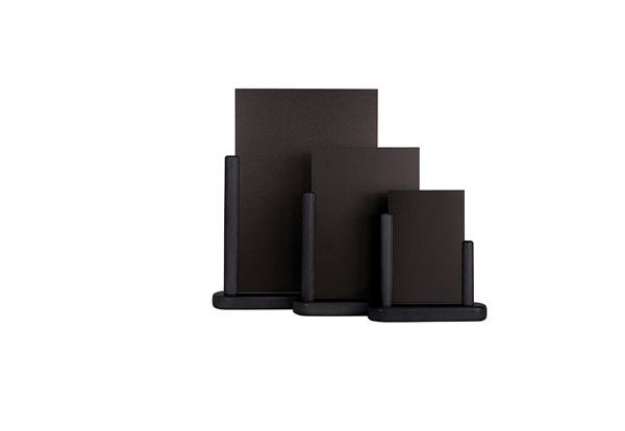 Immagine di Lavagna da tavolo Elegant - A6 - 15,5 x 17 x 5 cm - nero - Securit