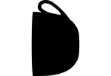 Immagine di Lavagna da parete Silhouette - 44,5 x 30 cm - forma tazza - nero - Securit