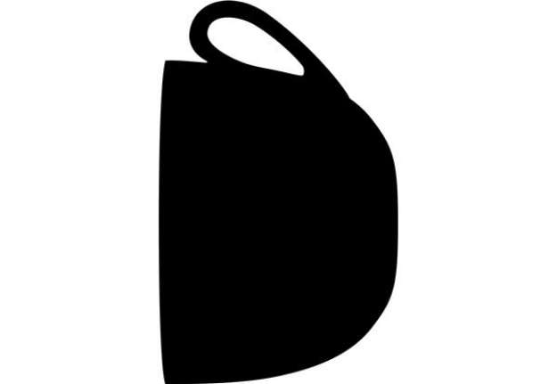 Immagine di Lavagna da parete Silhouette - 44,5 x 30 cm - forma tazza - nero - Securit