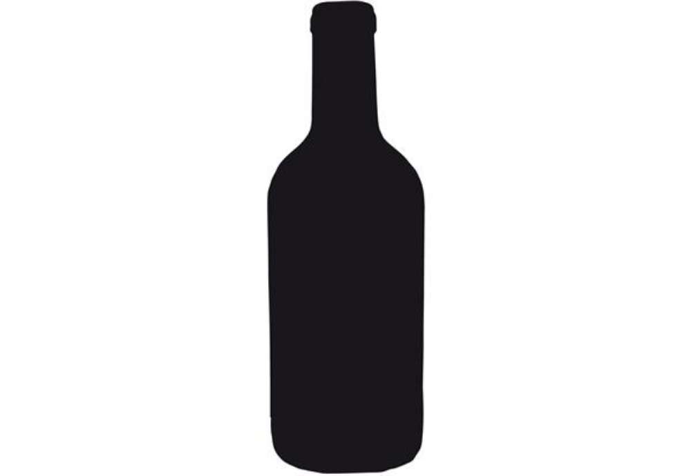 Immagine di Lavagna da parete Silhouette - 49,5 x 19,5 cm - forma bottiglia - nero - Securit