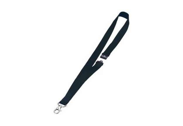 Immagine di Cordoncini portabadge - larghezza 2 cm - nero - Durable - conf. 10 pezzi