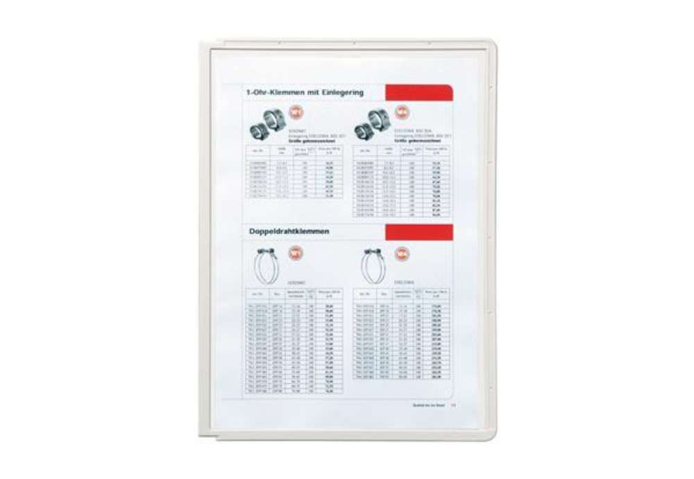 Immagine di Pannelli di ricambio Sherpa per leggii Vario - grigio - Durable - conf. 5 pezzi