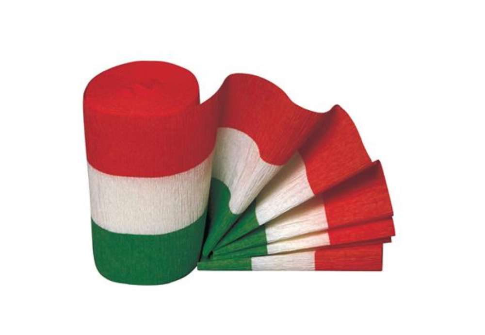 Immagine di Carta crespa Tricolore - 10 cm x10 mt - Rex Sadoch - conf. 3 rotoli