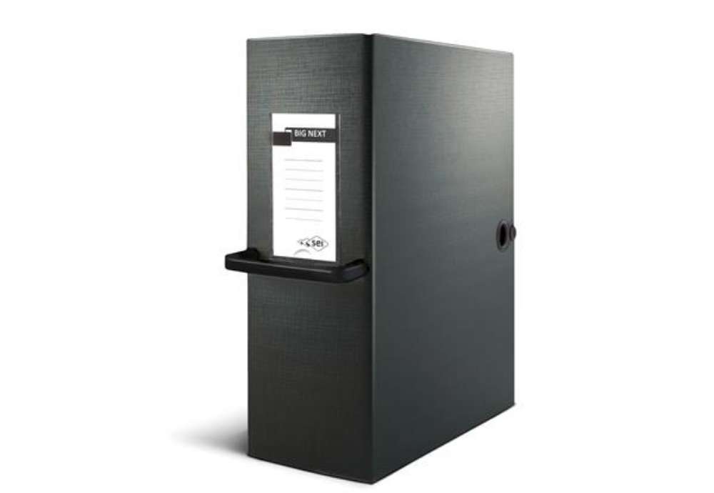 Immagine di Scatola archivio Big Next - dorso 16 cm - 25 x 35 cm - nero/nero - Sei Rota