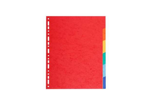 Immagine di Separatore Forever - 6 tacche - cartoncino riciclato 220 gr - A4 maxi - mutlicolore - Exacompta