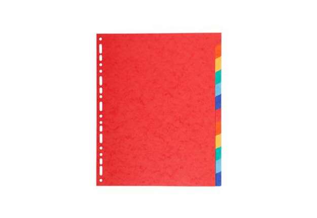 Immagine di Separatore Forever - 12 tacche - cartoncino riciclato 220 gr - A4 maxi - multicolore - Exacompta