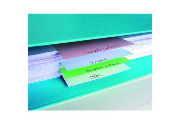 Immagine di Separatori orizzontali Forever - cartoncino riciclato 180 gr - 10,5x24 cm - colori assortiti - Exaco