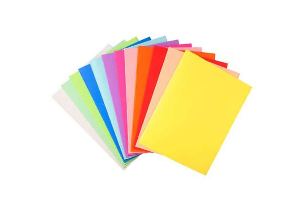 Immagine di Cartellina semplice Forever - 220 gr - A4 - cartoncino in fibre riciclate - mix 10 colori - Exacompt