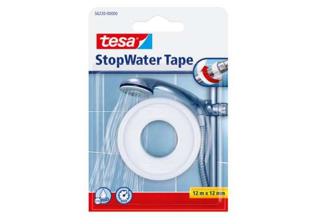 Immagine di Nastro StopWater per riparazioni - Teflon - 1,2 cm x 12 m - bianco - Tesa