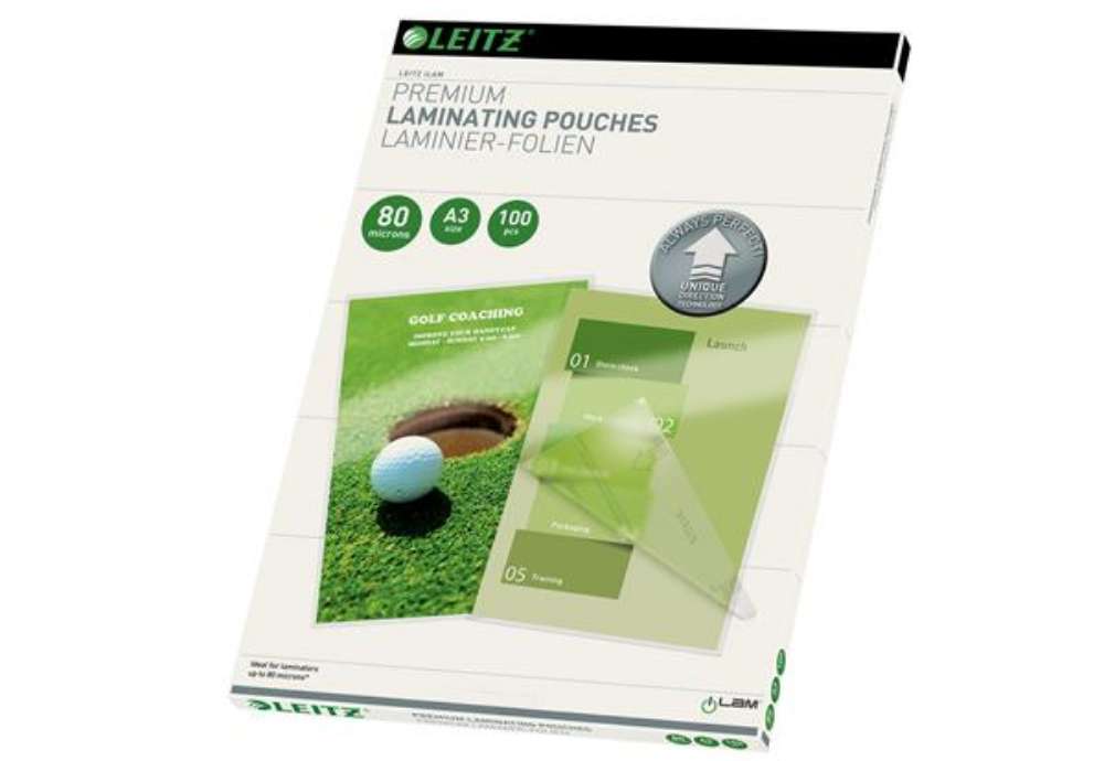 Immagine di Pouches ILam - A3 - 303x426 mm - 2x80 micron - Leitz - conf. 100 pezzi