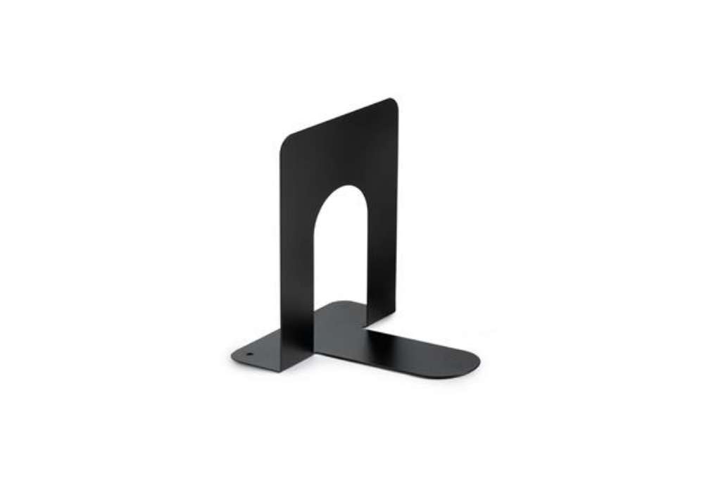 Immagine di Coppia reggilibri - 12,7 x 16,5 x 16,5 cm - metallo - nero