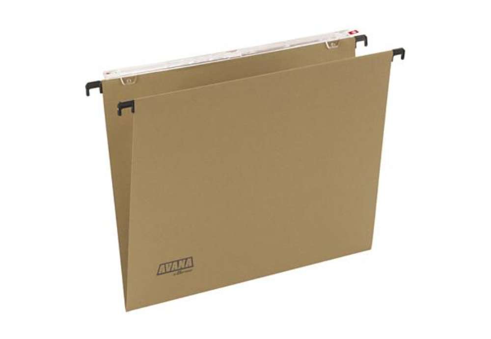 Immagine di Cartella sospesa Avana - cassetto - interasse 33 cm - fondo V - 31,3 x 24,5 cm - avana - Bertesi
