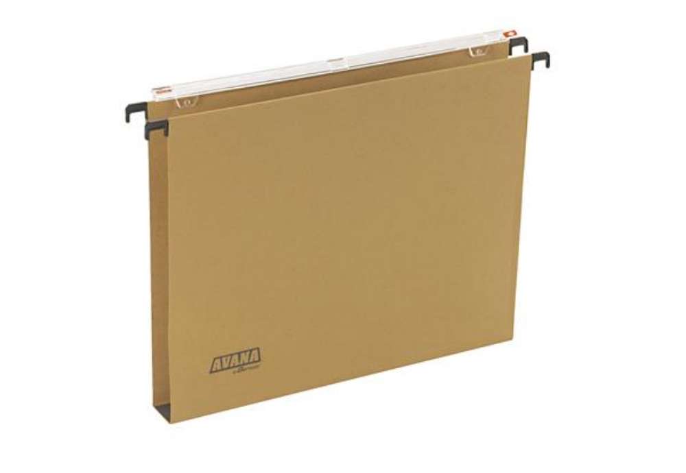 Immagine di Cartella sospesa Avana - cassetto - interasse 39 cm - fondo U - 37 x 24,5 cm - avana - Bertesi