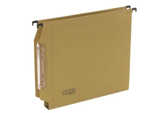Immagine di Cartella sospesa Avana - armadio - interasse 33 cm - fondo U - 32,6 x 27,5 cm - avana - Bertesi