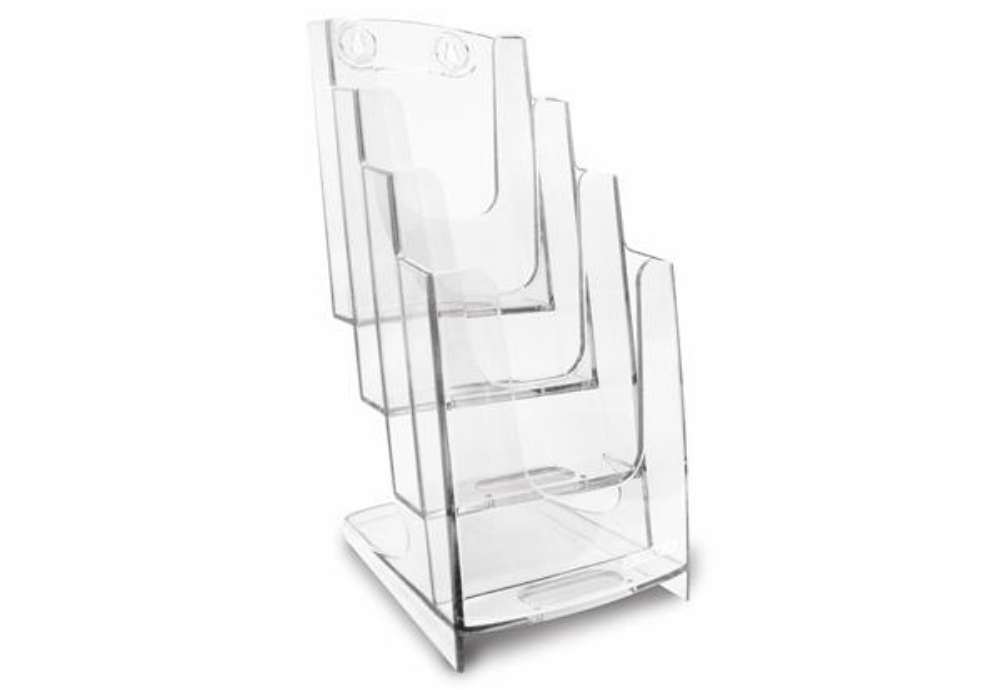 Immagine di Portadepliant modulare - 4 tasche 1/3 A4 - 11,5 x 26,5 x 18,4 cm - Arda