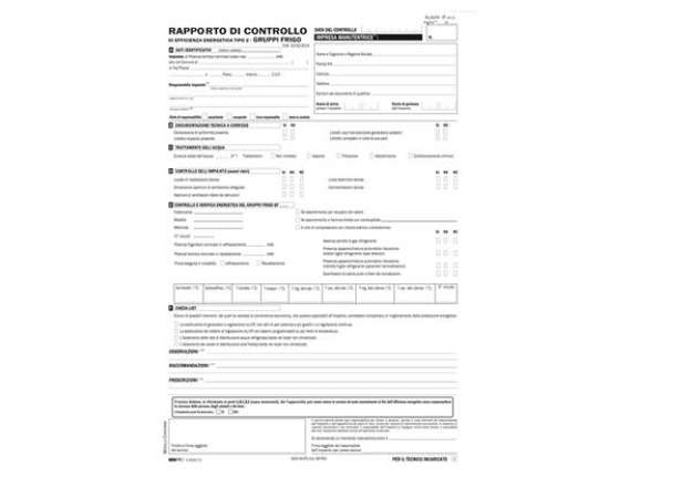 Immagine di Rapporti controllo efficienza energetica T2 - 3 copie snap - 31 x 21cm - 25 fogli - Edipro