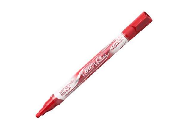 Immagine di Marcatori Whiteboard Marker Velleda liquid Ink - punta tonda 2,2mm - rosso - Bic