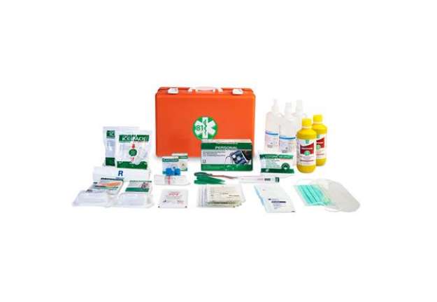 Immagine di Valigetta di pronto soccorso Medic 2 - 39,5x27x13,5 cm - oltre 3 persone - arancio - PVS