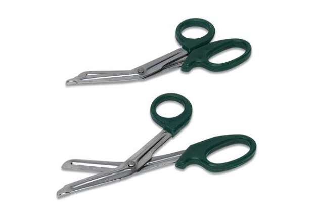Immagine di Forbici tagliabendaggi - plastica/acciaio inox - 14,5 cm - nero - PVS
